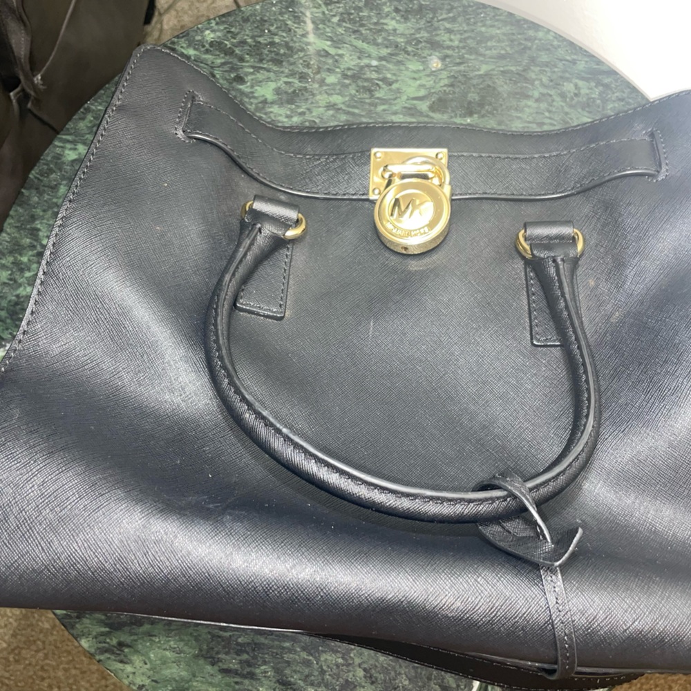 Black Leather Handbag